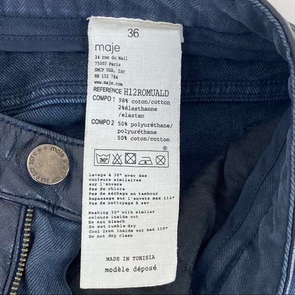 Maje Low-Rise Skinny Jeans Size Small - Picture 6 of 10